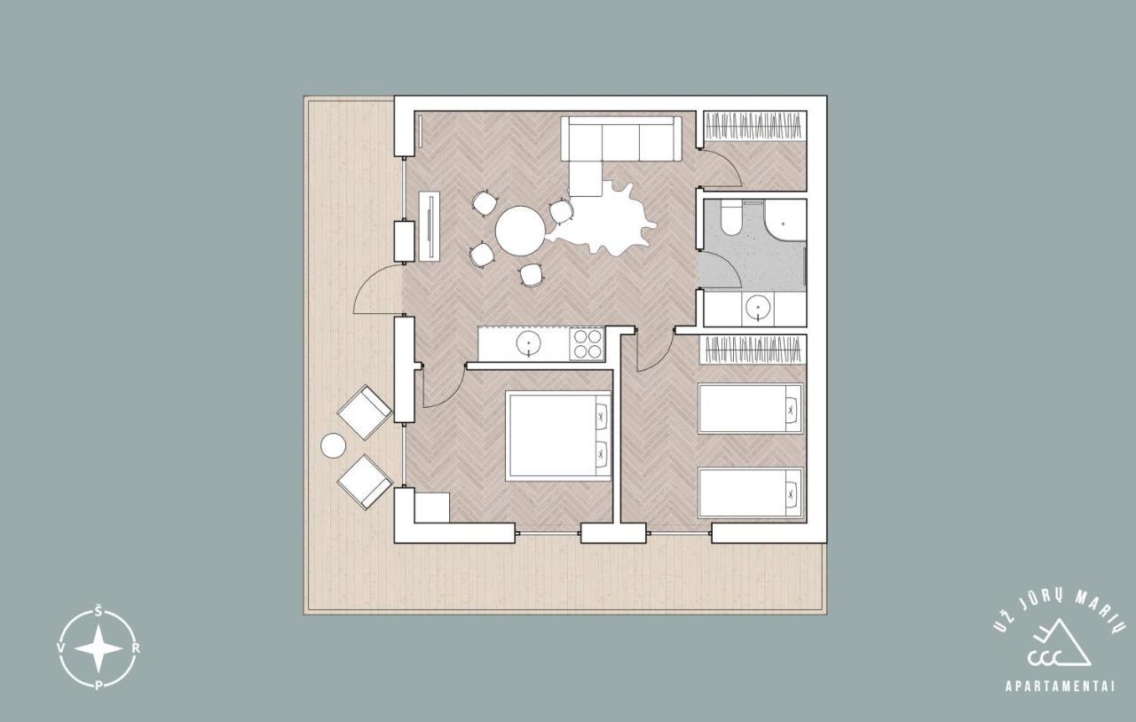 Appartement Uz Juru Mariu à Juodkrantė Extérieur photo